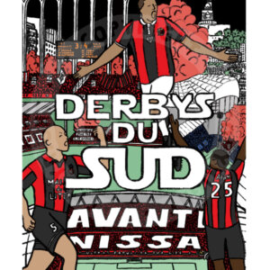 Affiche officielle OGCNice 120ans - Derbys du sud