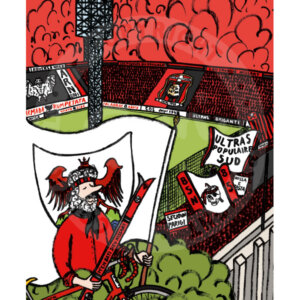 Affiche officielle OGCNice 120ans - Les supporters